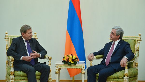 Серж Сарсян и Йоханнес  Ханн - Sputnik Արմենիա