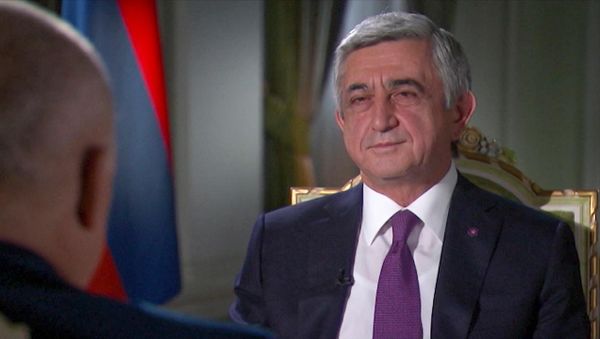 Президент Республики Армения Серж Саргсян дал интервью генеральному директору МИА Россия сегодня Дмитрию Киселеву для Sputnik Армения - Sputnik Армения