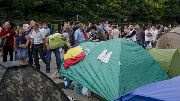 Акции протеста в Кишиневе Акции протеста в Кишиневе - Sputnik Армения