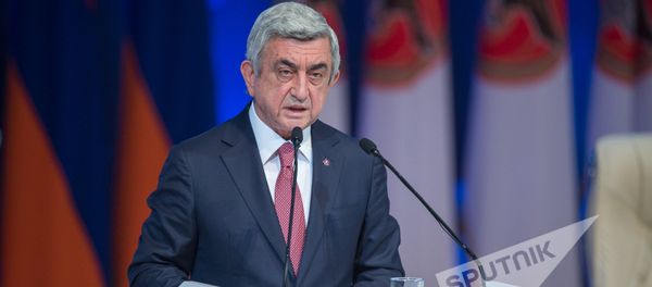 XVI съезд РПА. Выступление президента РА Сержа Саргсяна XVI съезд РПА. Выступление президента РА Сержа Саргсяна - Sputnik Армения