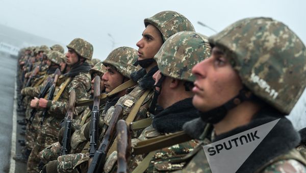 Военнослужащие одной из воинских частей Тавушской области Армении - Sputnik Армения