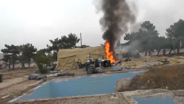 СПУТНИК_В Алеппо боевики обстреляли госпиталь Минобороны РФ. Съемка очевидцев - Sputnik Армения