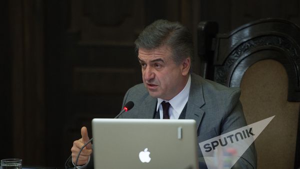 Заседание Правительства РА. Карен Карапетян - Sputnik Армения
