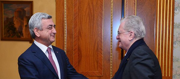 Серж Саргсян и Михаил Пиотровский Серж Саргсян и Михаил Пиотровский - Sputnik Արմենիա