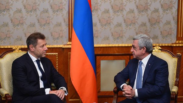 Серж Саргсян и Стефан Висконти - Sputnik Արմենիա