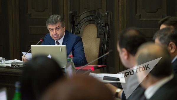 Заседание Правительства РА. Карен Карапетян - Sputnik Армения