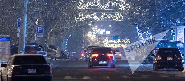 Новогодняя иллюминация Еревана Новогодняя иллюминация Еревана - Sputnik Армения