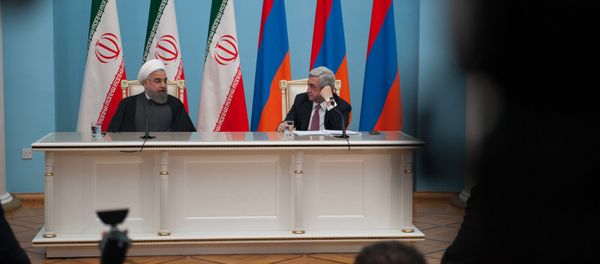 Встреча президентов Армении Сержа Саргсяна и президента ИРИ Хасана Роухани - Sputnik Армения