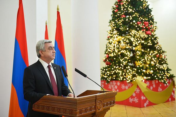 По случаю Нового года и Святого Рождества Президент пригласил на приём представителей СМИ - Sputnik Արմենիա