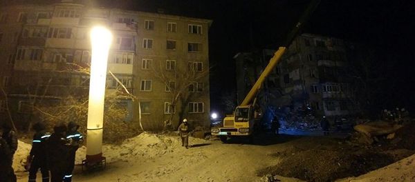 Кадры с места обрушения жилого дома в Казахстане - Sputnik Армения