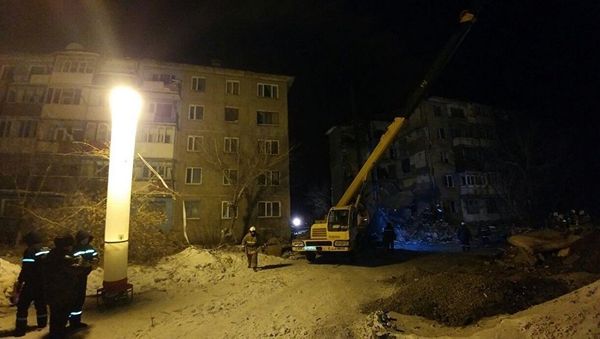 Кадры с места обрушения жилого дома в Казахстане - Sputnik Армения