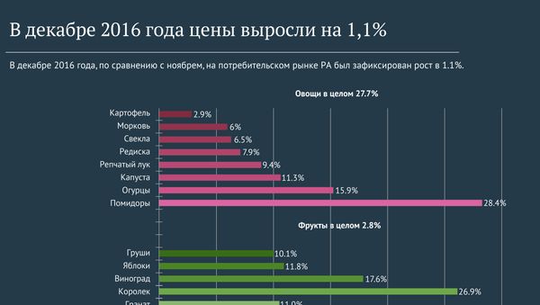 Рост цен в декабре 2016 года - Sputnik Армения