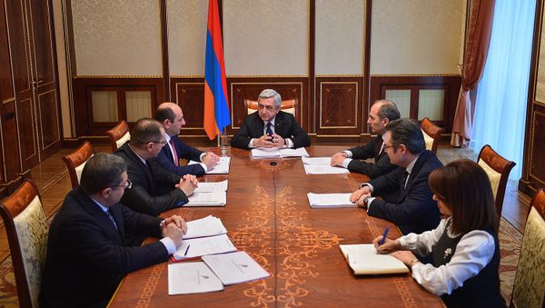Обсуждение у Президента РА Сержа Саргсяна - Sputnik Արմենիա