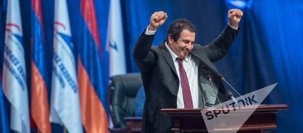 Девятый съезд партии Процветающая Армения. Гагик Царукян Девятый съезд партии Процветающая Армения. Гагик Царукян - Sputnik Армения