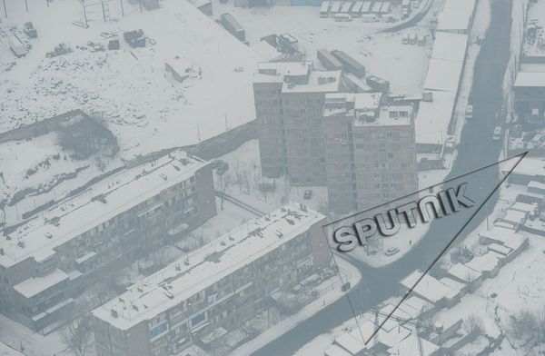 Вид на Ереван с вертолета - Sputnik Армения