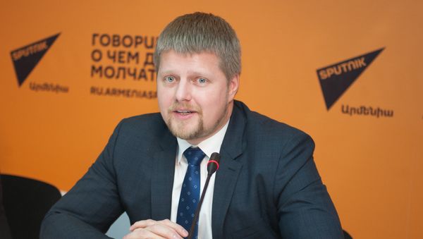 Иван Телегин. П/к на тему открытия выставки Образование XXI век - Sputnik Армения