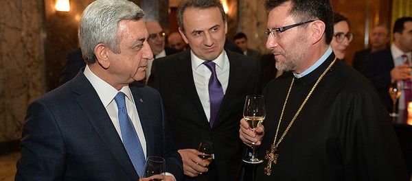 Президент Саргсян на встрече с представителями армянских деловых кругов Бельгии - Sputnik Արմենիա