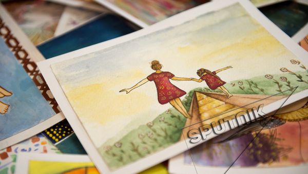 Акция медицинского университета Армении: Подарочные открытки, сделанные военнослужащими  - Sputnik Армения