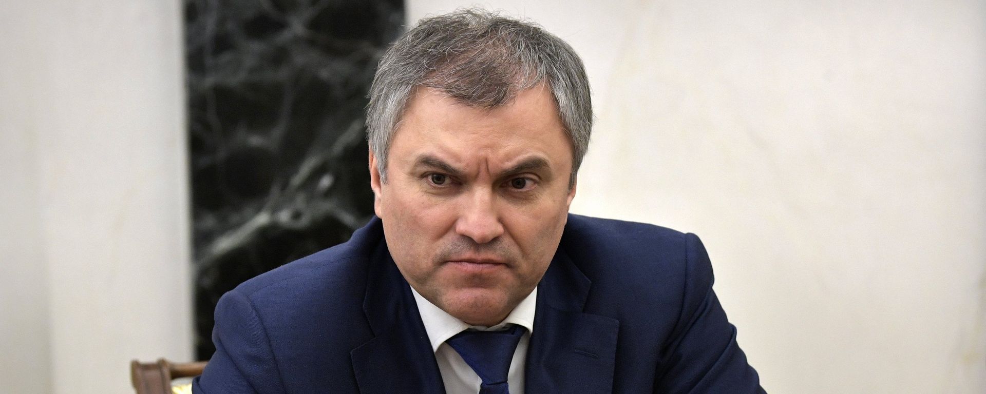 Председатель Госдумы России Вячеслав Володин перед началом совещания Совета безопасности РФ (9 февраля 2017). Москвa - Sputnik Армения, 1920, 17.03.2021