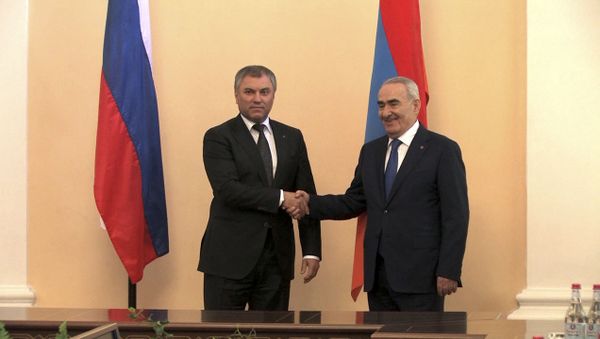 ՀՀ ԱԺ խոսնակը ՌԴ իր պաշտոնակցի հետ քննարկեց երկկողմ համագործակցության հարցեր - Sputnik Արմենիա