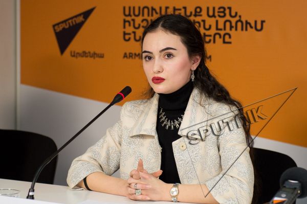Рима Пипоян в пресс-центре Sputnik Армения  - Sputnik Армения