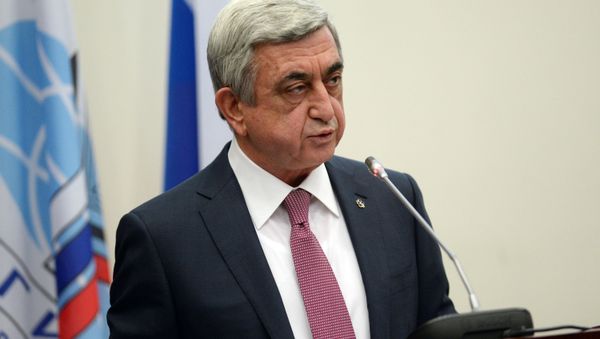 Президент Республики Армения Серж Саргсян  - Sputnik Армения