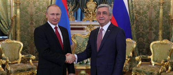 Переговоры президента РФ В. Путина с президентом Армении С. Саргсяном - Sputnik Армения
