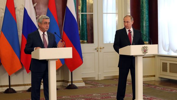 Переговоры президента РФ В. Путина с президентом Армении С. Саргсяном - Sputnik Армения