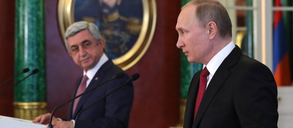 Переговоры президента РФ В. Путина с президентом Армении С. Саргсяном - Sputnik Армения