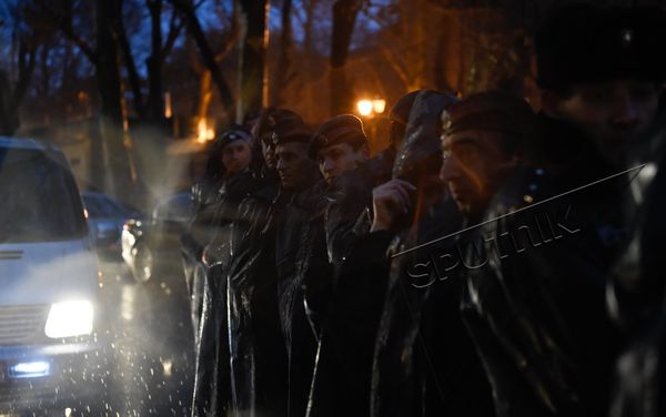 Акция протеста в Ереване в память об Артуре Саркисяне - Sputnik Армения