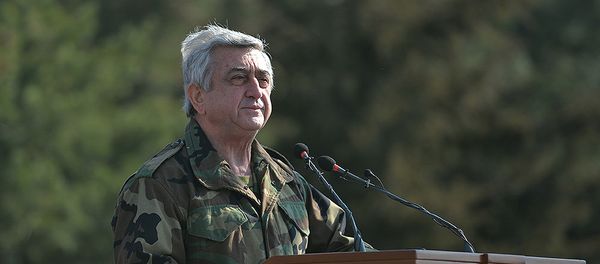 Рабочий визит Президента Сержа Саргсяна в Арцах - Sputnik Արմենիա