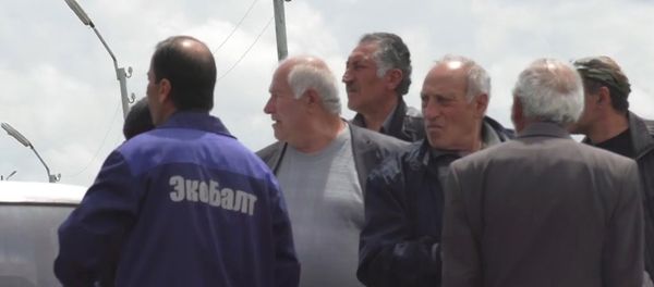 Акция протеста в 102-ой российской базе в Гюмри Акция протеста в 102-ой российской базе в Гюмри - Sputnik Արմենիա