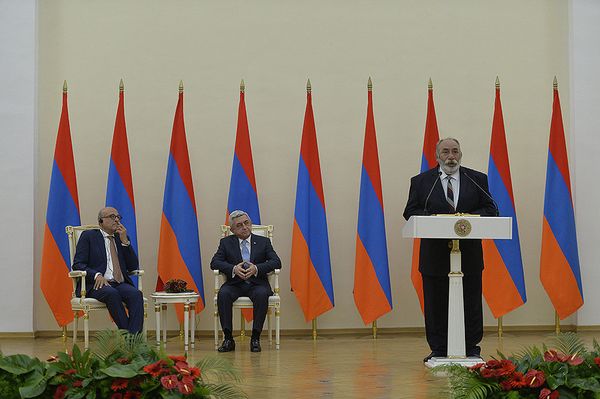 Ежегодное вручение премий фонда Погосян в резиденции президента РА. Ежегодное вручение премий фонда Погосян в резиденции президента РА. - Sputnik Армения