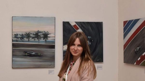 Екатерина Гуськова на международной выставке картин ARvesT Expo 2017 Yerevan - Sputnik Армения