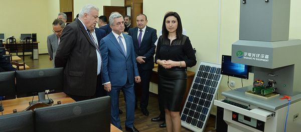 Серж Саргсян посетил Национальный политехнический университет Армении, где присутствовал на торжественной церемонии открытия Центра превосходства - Sputnik Армения