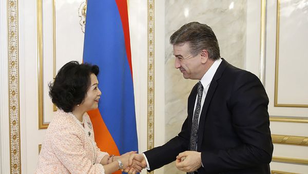 Карен Карапетян принял Ивон Чиу - Sputnik Արմենիա
