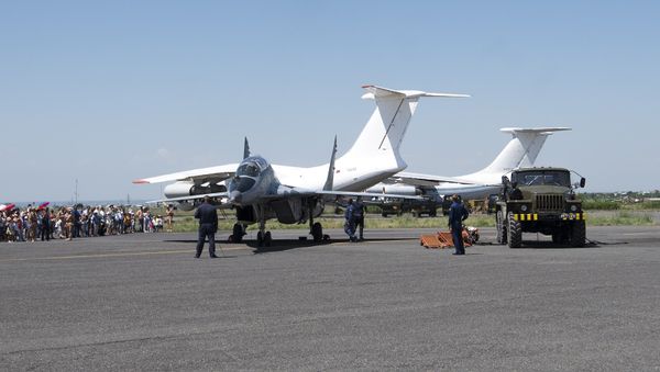 Авиашоу ко дню России в авиабазе Эребуни - Sputnik Армения