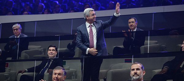 Президент Серж Саргсян присутствовал на церемонии открытия «Астана Экспо 2017» - Sputnik Армения