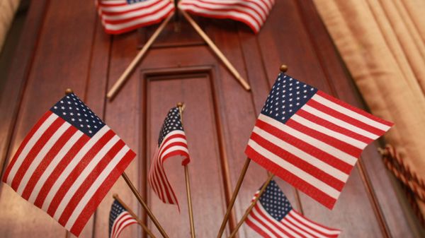 американский флаг, посольство США - Sputnik Армения