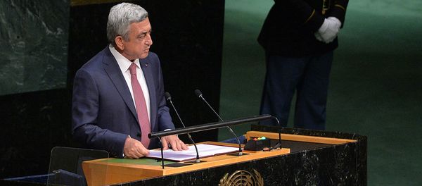 выступление президента Армении Сержа Саргсяна на 70-й сессии Генассамблеи ООН - Sputnik Армения