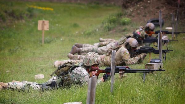 Учения Кавказский орел 2017 близ Тбилиси - Sputnik Армения