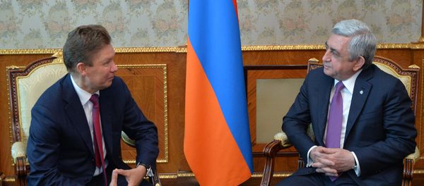 Президент Серж Саргсян принял председателя правления компании Газпром Алексея Миллера - Sputnik Արմենիա