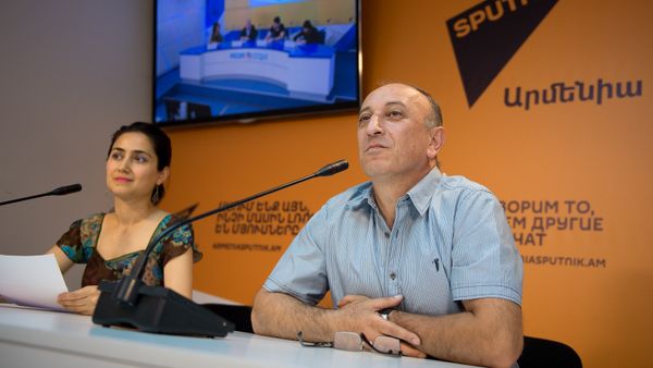 Пресс-конференция представителей московского футбольного клуба Арарат - Sputnik Армения