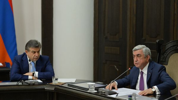 Серж Саргсян и Карен Карапетян - Sputnik Արմենիա