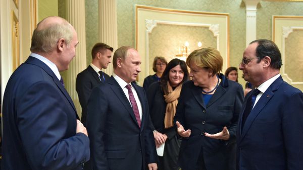 Переговоры лидеров России, Германии, Франции и Украины в Минске - Sputnik Армения