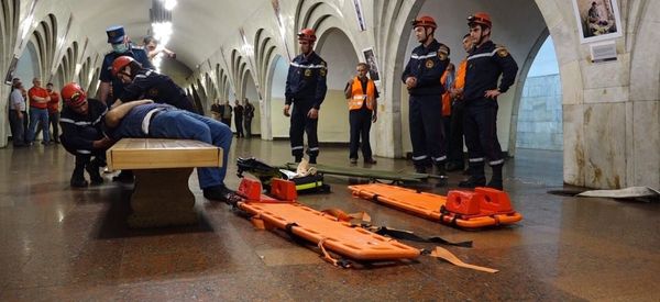 Учения МЧС РА в метро - Sputnik Արմենիա