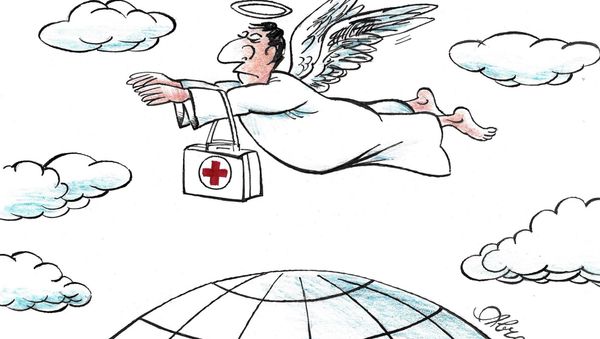 Карикатура. Ангел-хранитель - Sputnik Армения