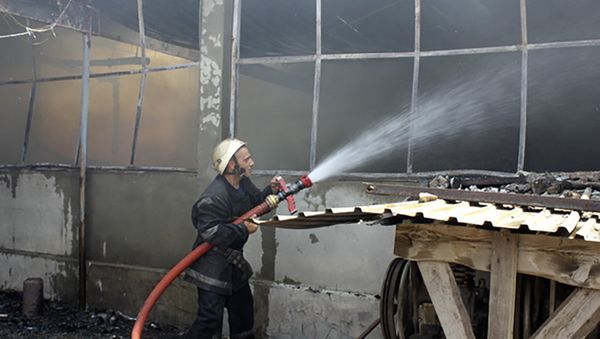Пожар на улице Гургена Магари - Sputnik Армения