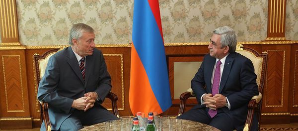 президент Армении Серж Саргсян и генсек ОСКБ Николай Бордюжа - Sputnik Արմենիա
