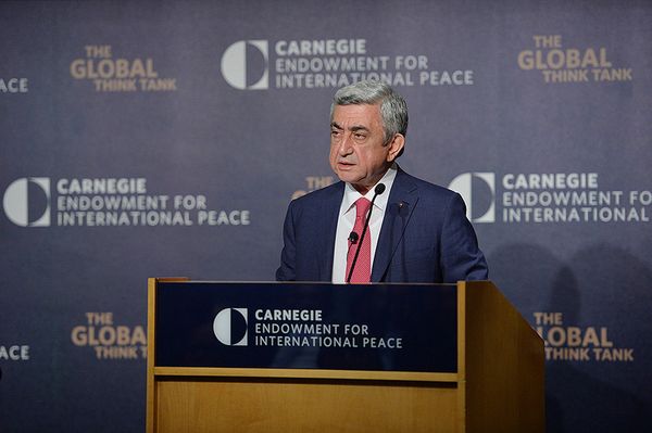 выступление президента Армении в Фонде Карнеги - Sputnik Армения